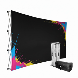 CURVED BANNER WALLS